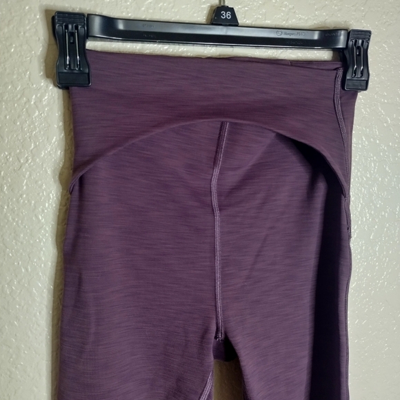 Lululemon Power Within Super High-Rise Pant 28" Heathered Black Currant Sz 4 - Picture 3 of 7